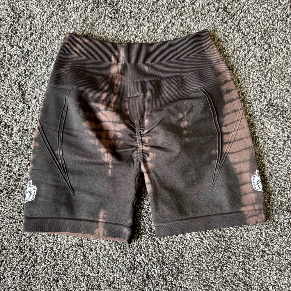 Darc Sport Women Dual Everson Huxley Seamless Shorts Shadow Mauve Serpant Small - Picture 6 of 8